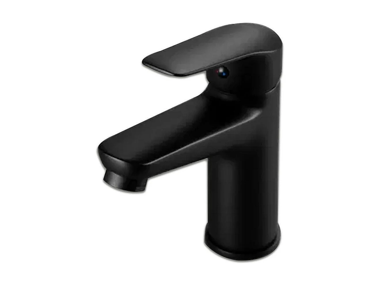 Robinet De Lavabo Noir Mat En Laiton Design Moderne | Bormio