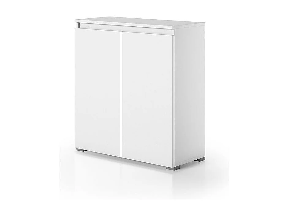 Armoire De Salle De Bains Blanche Multifonctionnelle 2 Portes