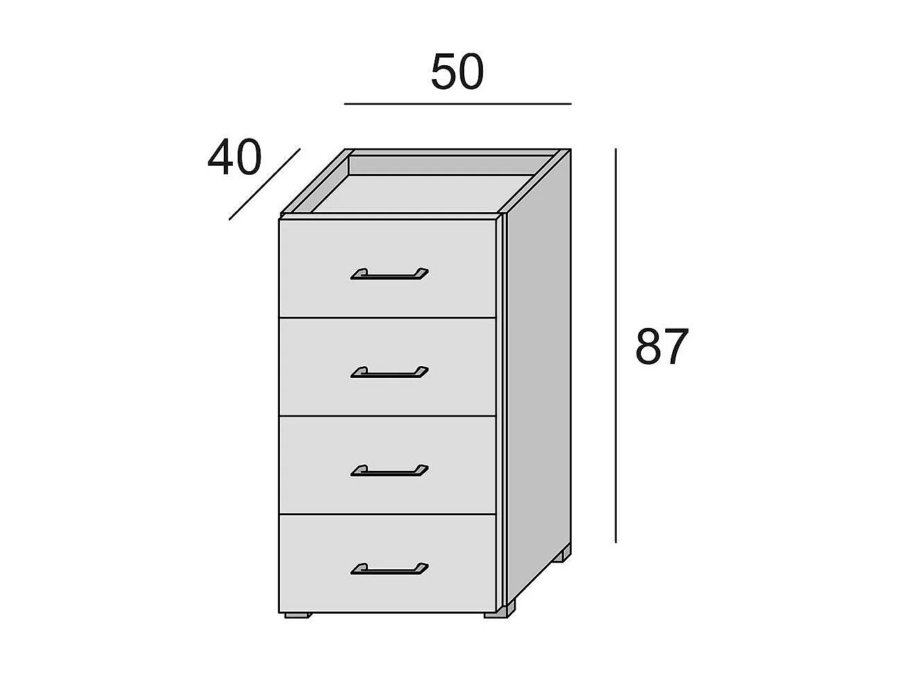 Meuble À 4 Tiroirs Effet Bois Blanc Pour Salle De Bains