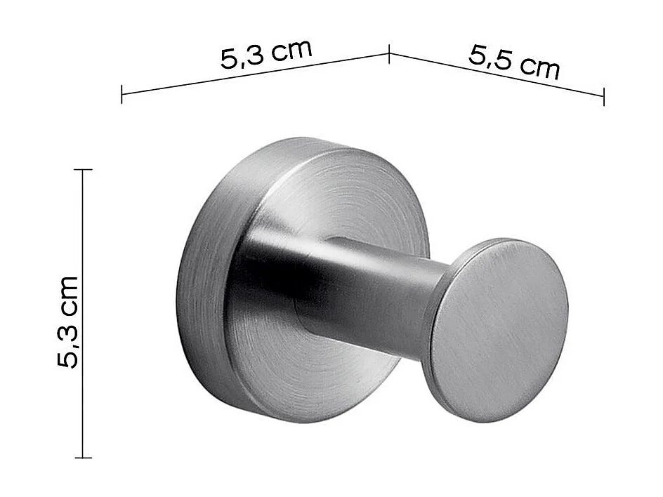 Cintre Mural En Acier Chromé Brossé | Loto