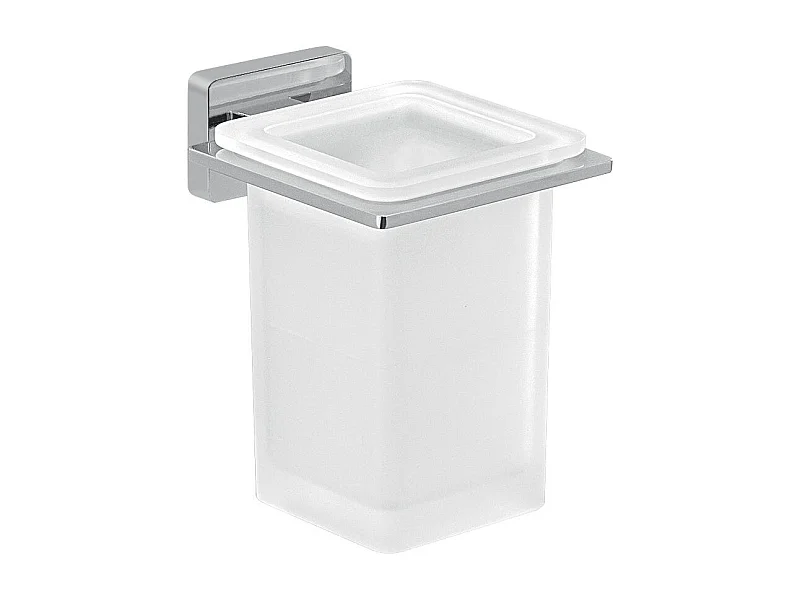 Brosse À Dents Metal Chrome En Verre | Atene