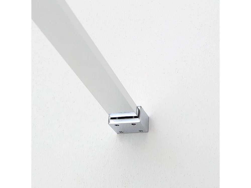 Paroi De Douche Walk-In Avec Paroi De 110 Cm En Verre Transparent 8 Mm