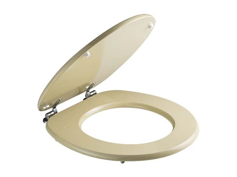 Siège De Toilette Universel En Bois, Couleur Champagne, Certifié Fsc