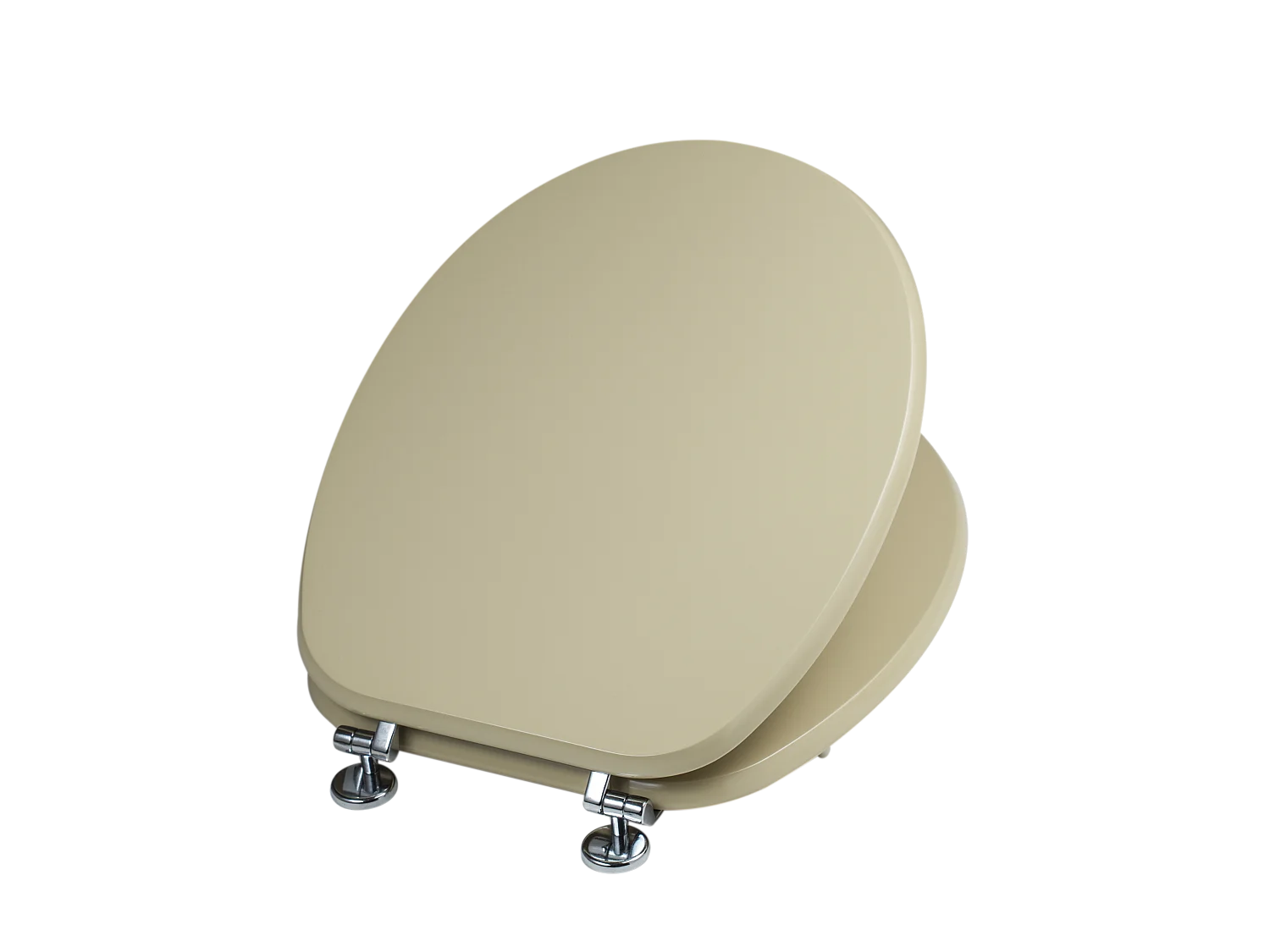 Siège De Toilette Universel En Bois, Couleur Champagne, Certifié Fsc