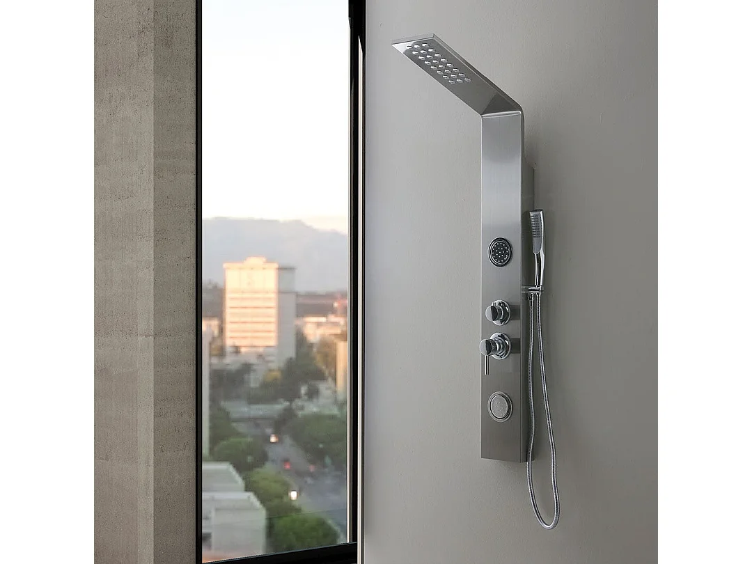 Panneau De Douche Avec Jets Hydromassants Design Rond