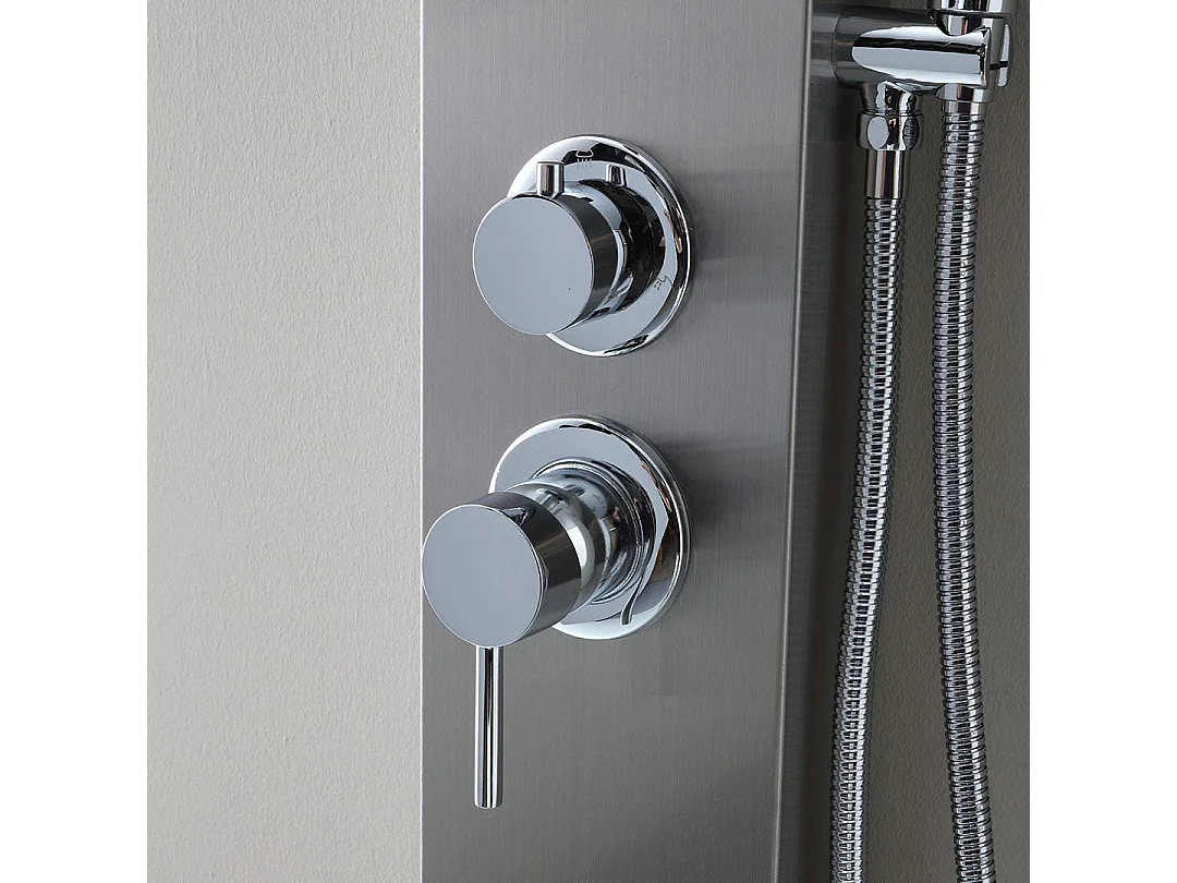 Panneau De Douche Avec Jets Hydromassants Design Rond