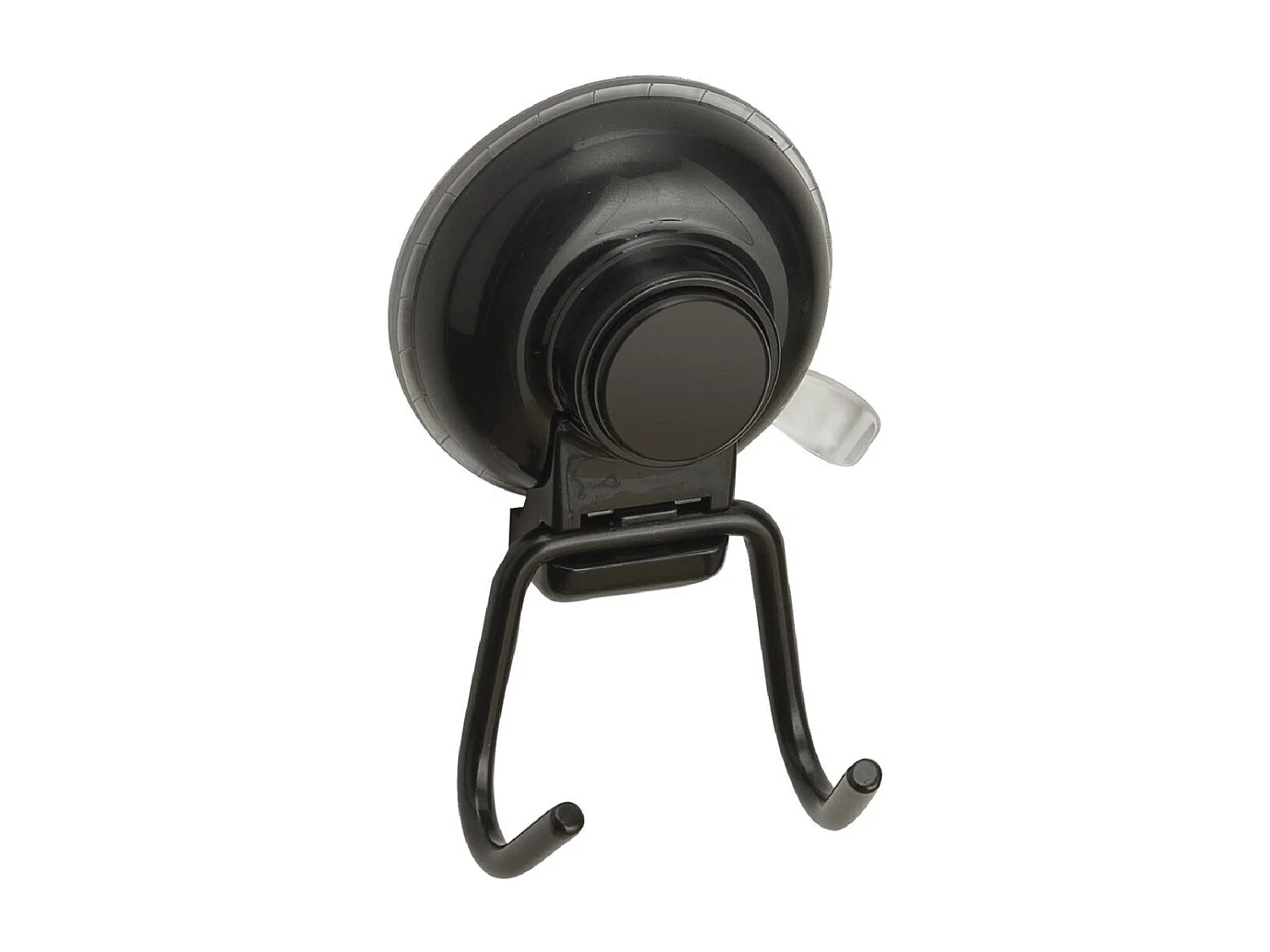 Porte-Manteau En Métal Noir Mat Avec Ventouse  | Menta