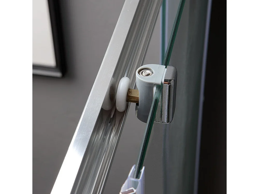 Cabine De Douche Coulissante En Cristal 75X75 Avec Angle | Luna