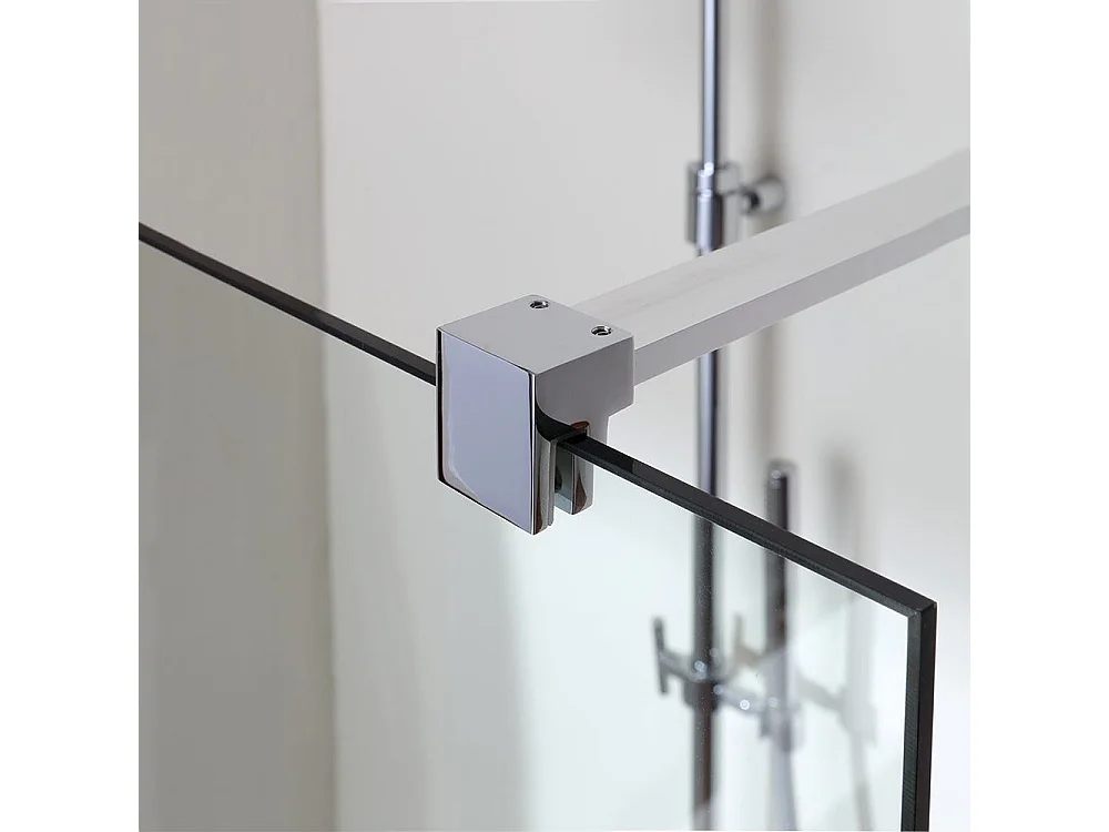 Paroi De Douche Walk-In En Verre Transparent De 8 Mm