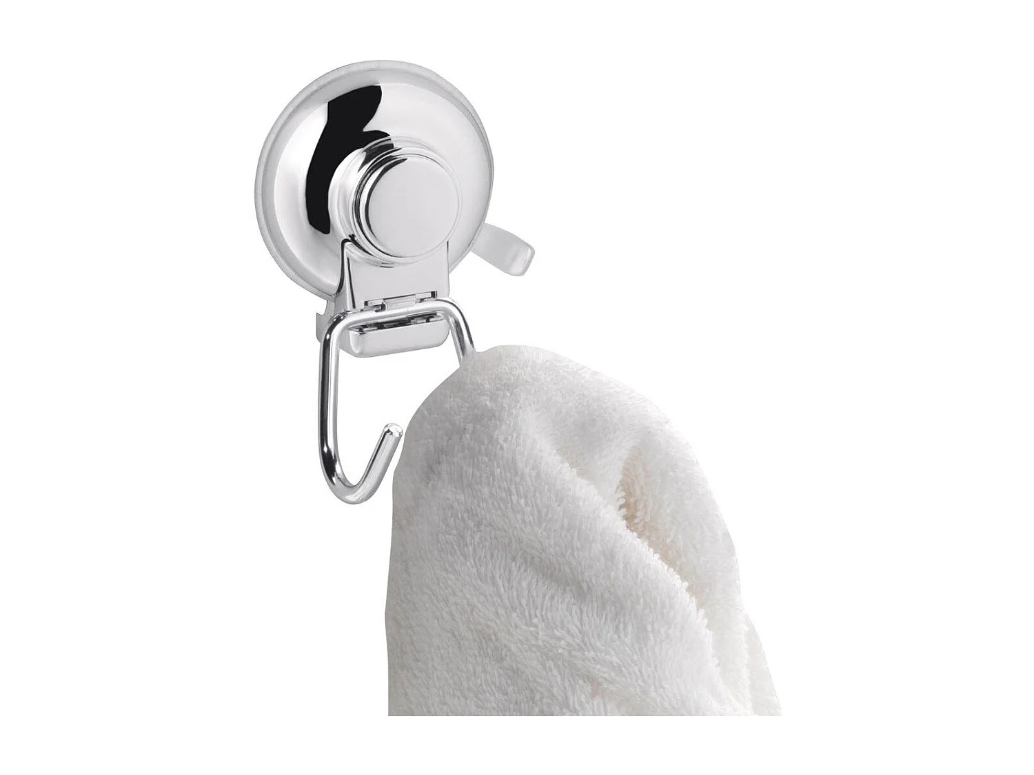 Cintre À 2 Crochets Avec Ventouse En Métal Chromé | Menta