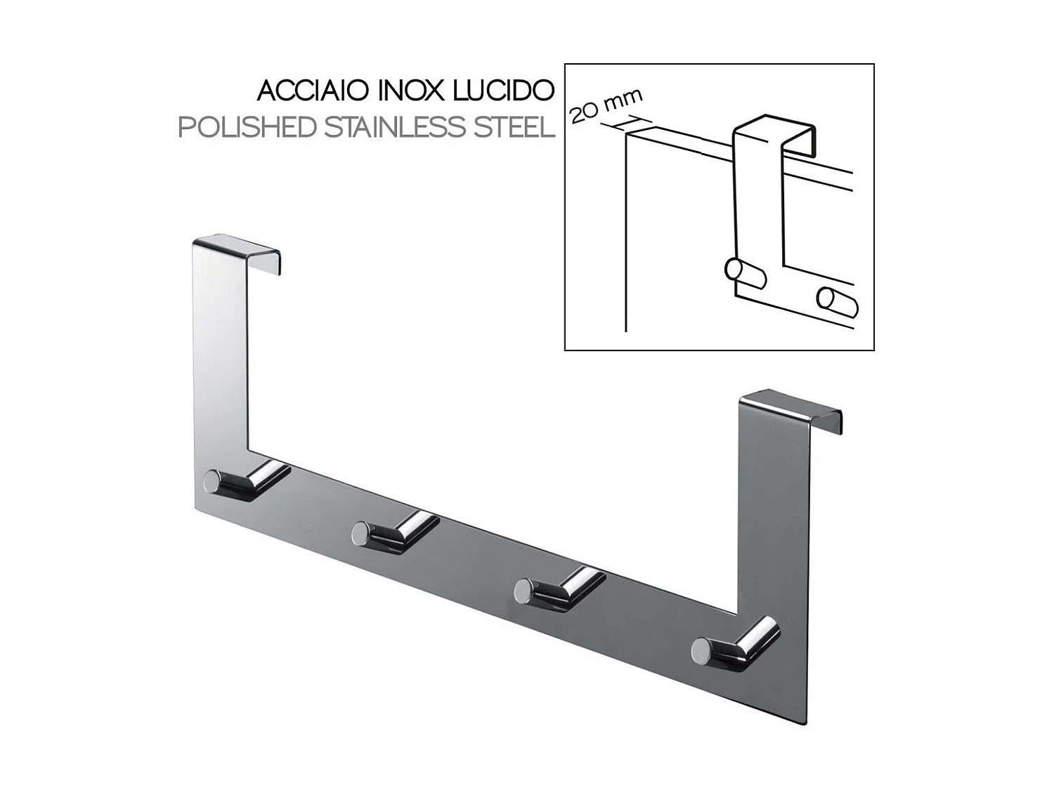Porte-Manteaux Multiples En Acier Chromé