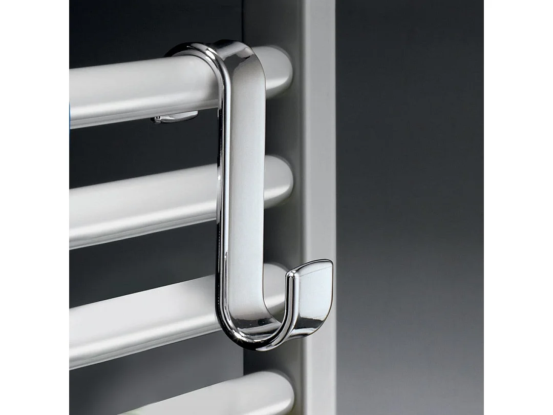 Crochet De Radiateur Vertical En Résine Chromée | Merlino