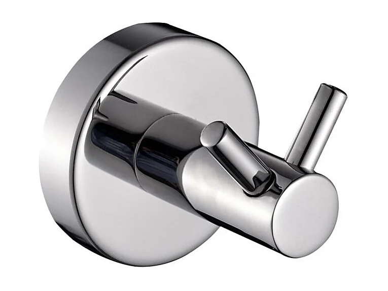 Double Porte-Manteau Mural En Acier Chromé Poli | Loto