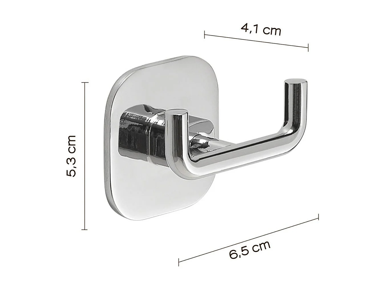 Cintre Double Pour Serviettes Ou Peignoirs Acier Inoxydable Chromé  | Timo
