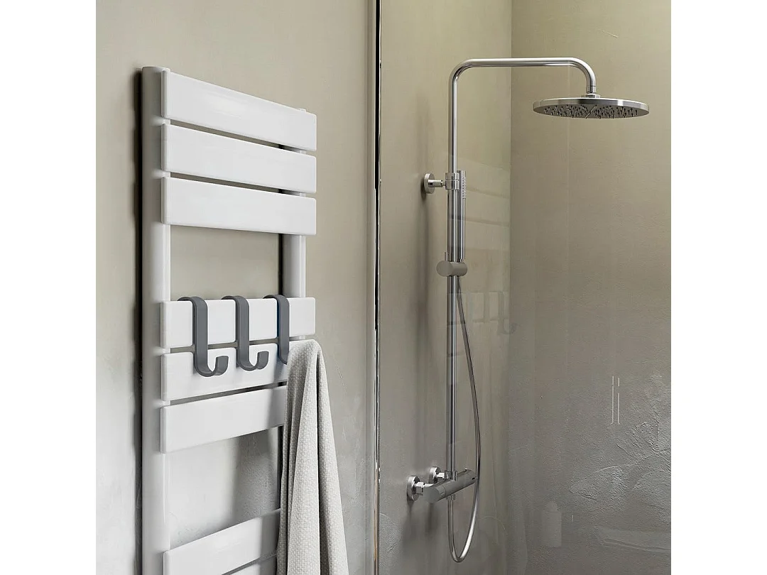 Crochet Pour Seche-Serviettes Gris | Merlino