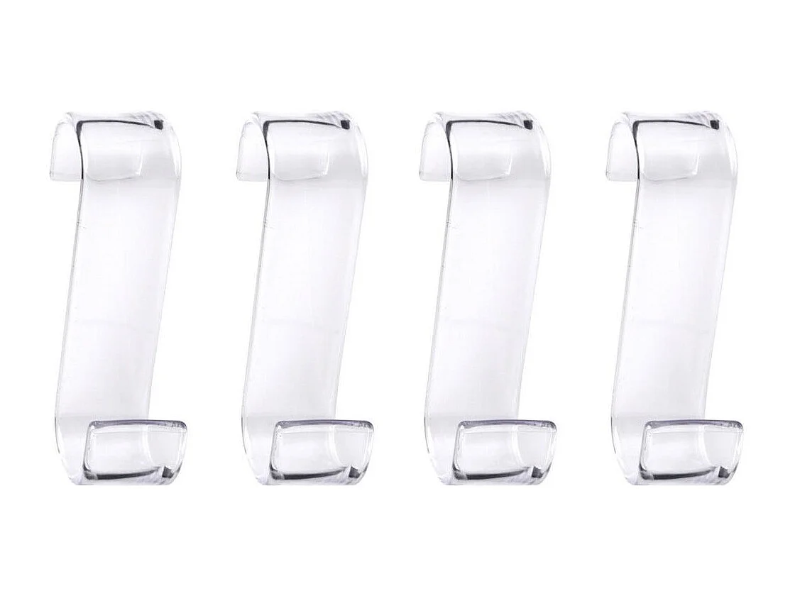 Jeu De 4 Cintres Porte-Serviettes Transparents | Merlino