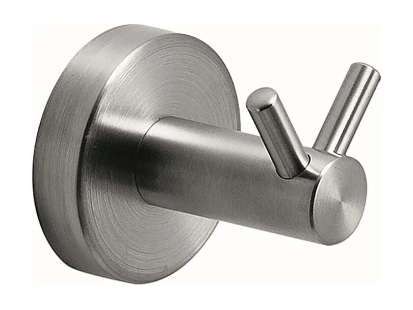 Double Porte-Manteau En Acier Chromé Brossé | Loto