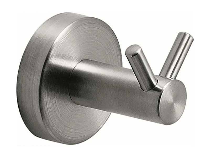 Double Porte-Manteau En Acier Chromé Brossé | Loto