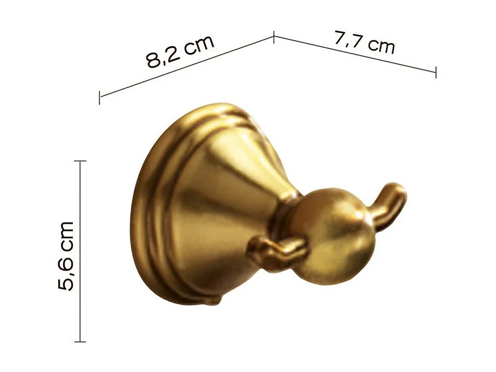 Porte-Manteau Mural Pour Salle De Bains Bronze | Rosa