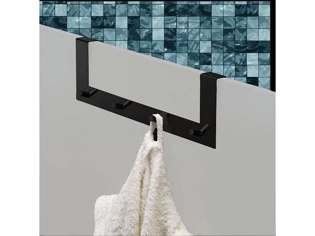 Cintre De Porte En Acier Noir Mat