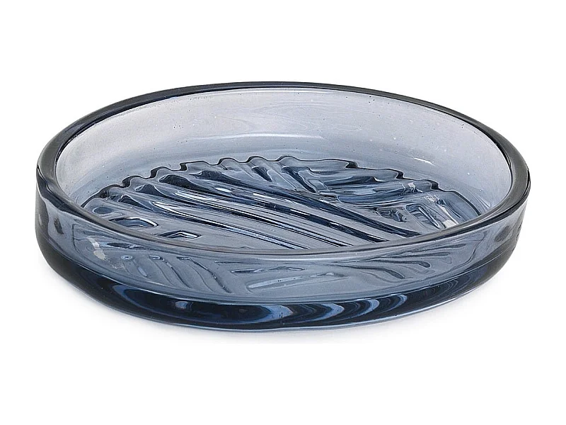Porte-Savon En Verre Bleu  | Fiordaliso