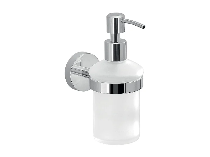 Distributeur De Savon Liquide Fixation Murale Avec Doseur En Métal Chromé | Sparta