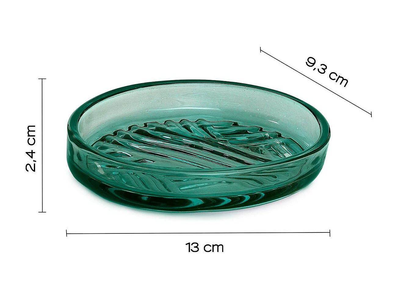 Porte-Savon En Verre Vert | Fiordaliso