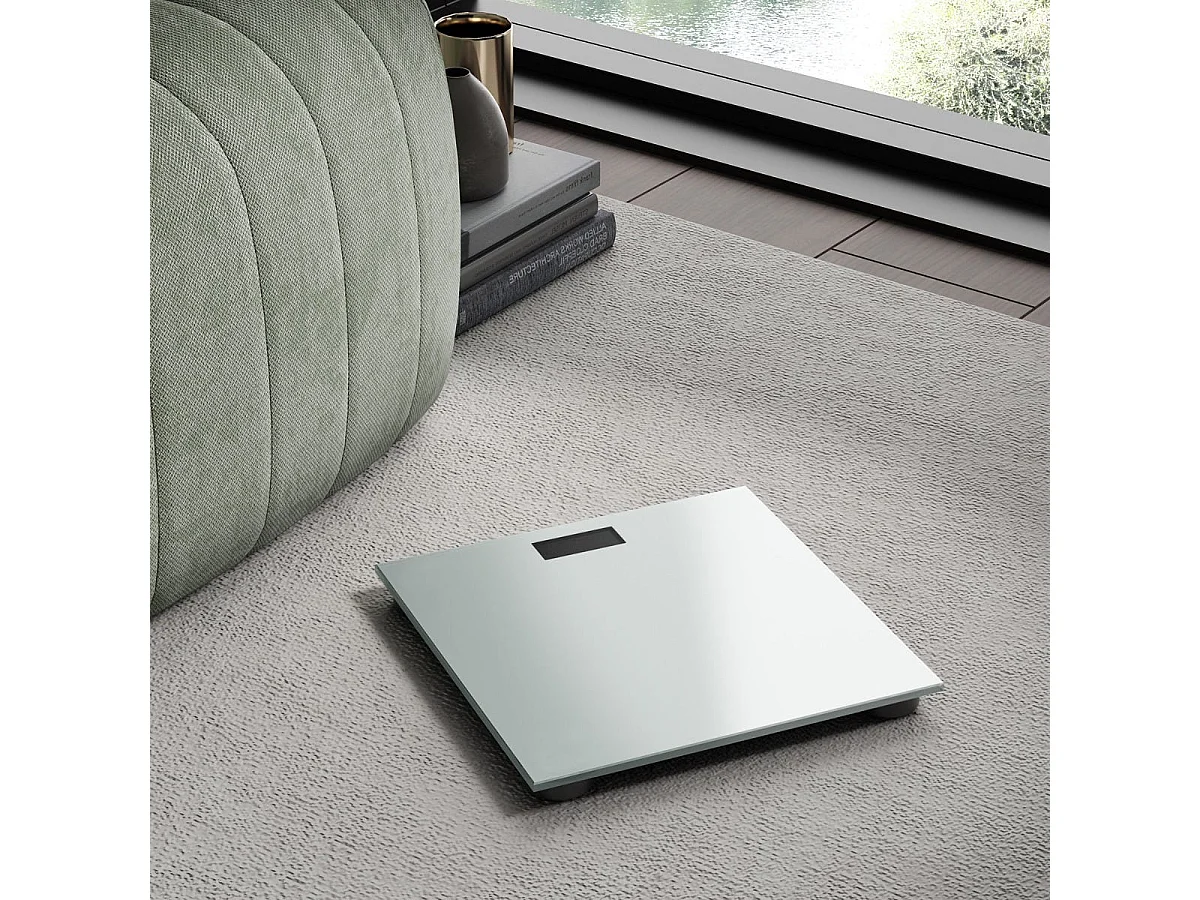 Pèse-Personne Électronique Blanc