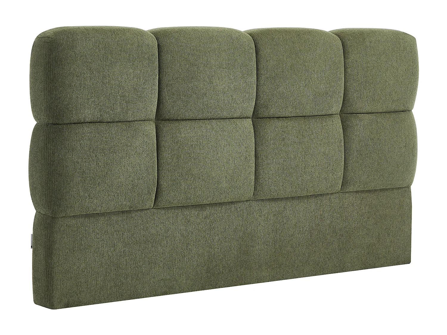 Tête de lit 140 cm - Tissu texturé - Vert olive - DAMADO
