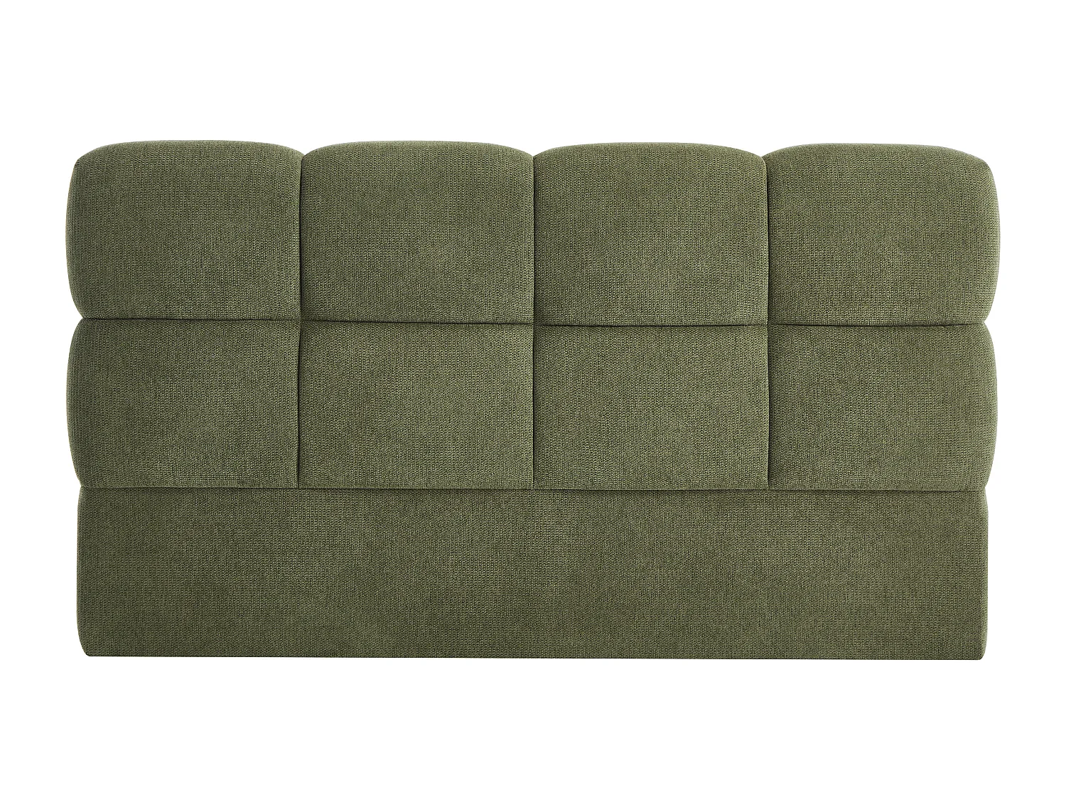 Tête de lit 140 cm - Tissu texturé - Vert olive - DAMADO