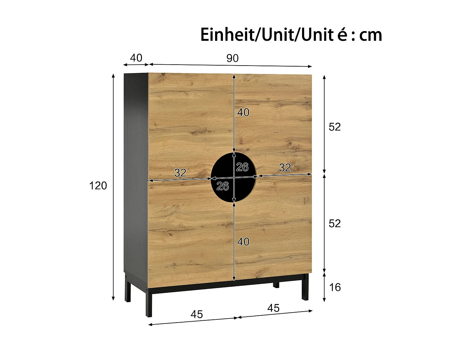 Vitrine et meuble à chaussures 2 en 1 – Design moderne avec étagères réglables et grand espace de rangement