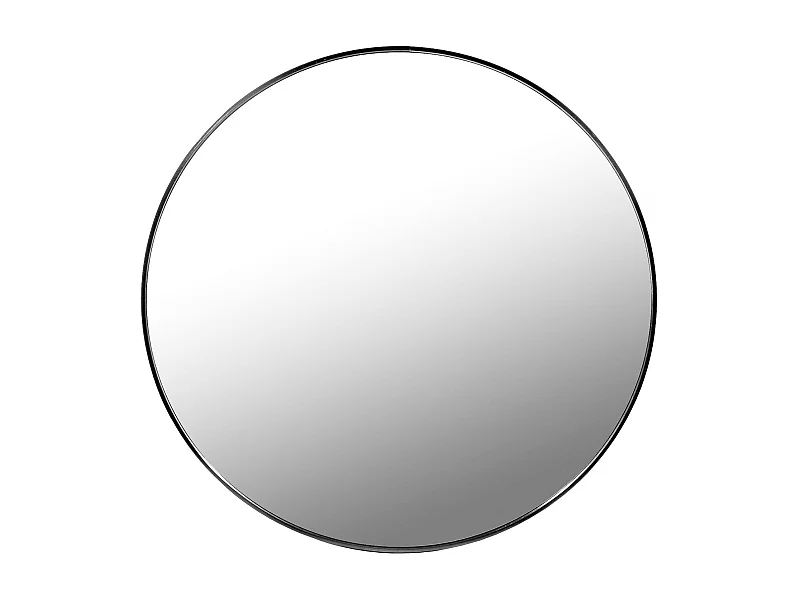 SPECCHIO Valora 40CM con cornice in metallo nero per soggiorno in stile moderno