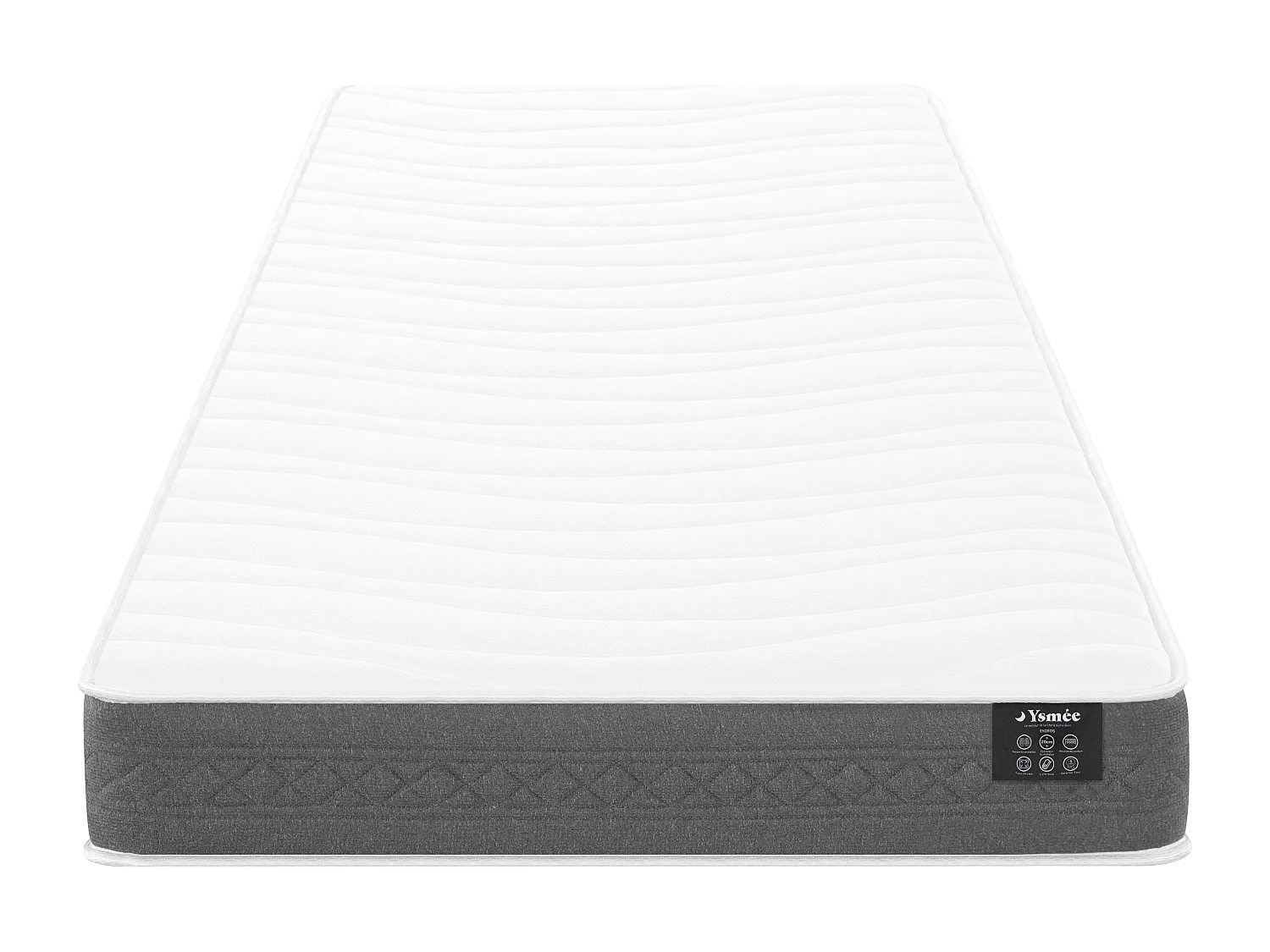 Matelas 90 x 190 cm ressorts ensachés ép.20cm - ENOROS de YSMÉE