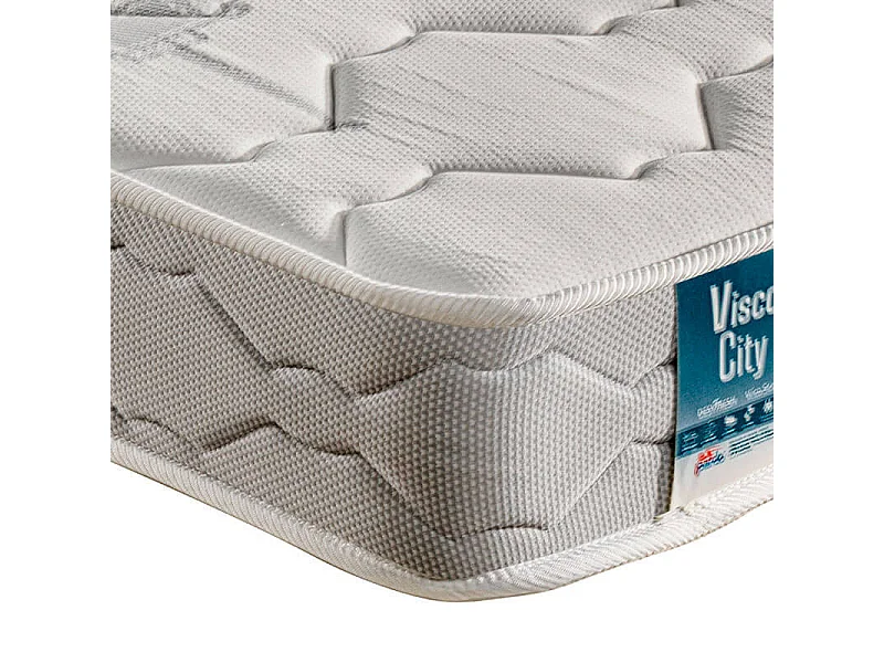Colchón visco City de Pardo 17 cm firme apto para literas-80x190-Gris