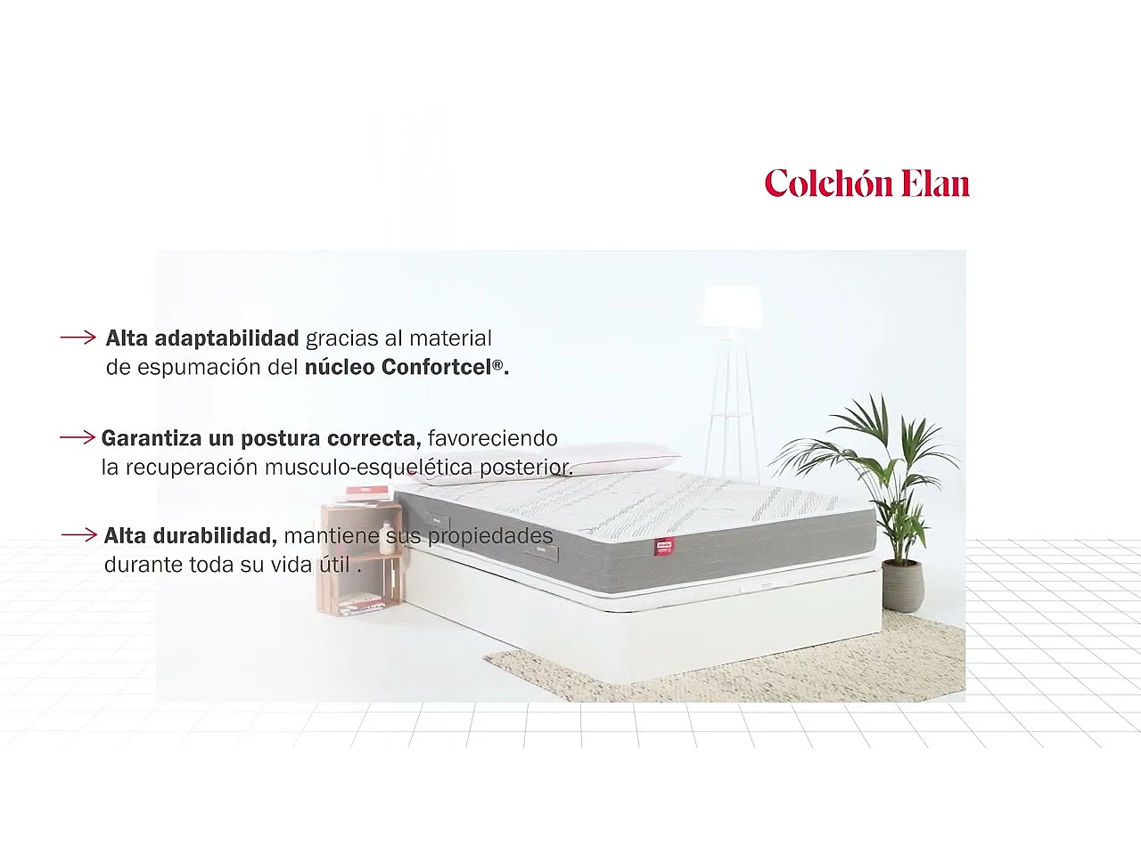 Colchón 80x190 PIKOLIN Elan Espuma HR+Visco 24cm Subida Domicilio