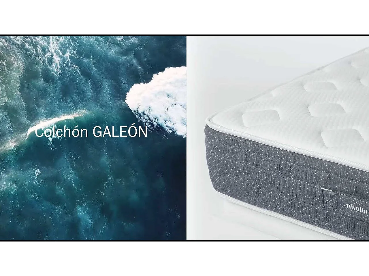 Colchón 80x190cm | PIKOLIN Galeón | Muelles Ensacados+Visco | 28cm