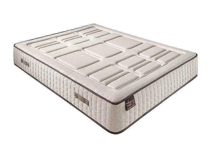 Colchón Hr Cotton Nature con visco 27 cm extra firme transpirable-150x200-Multicolor-28cm