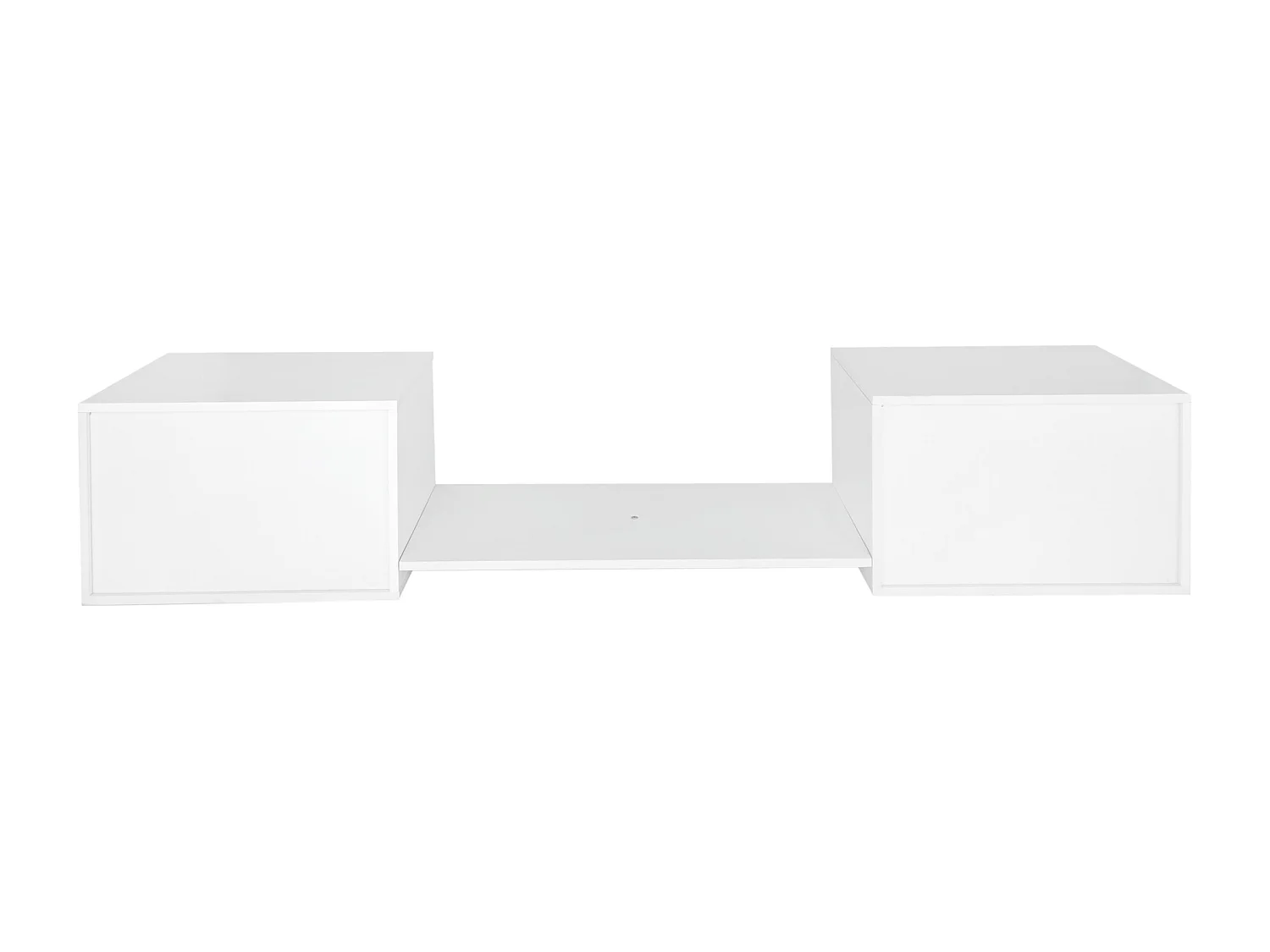 Stapelbed 90x200 cm - met schoenenrekken en planken - wit