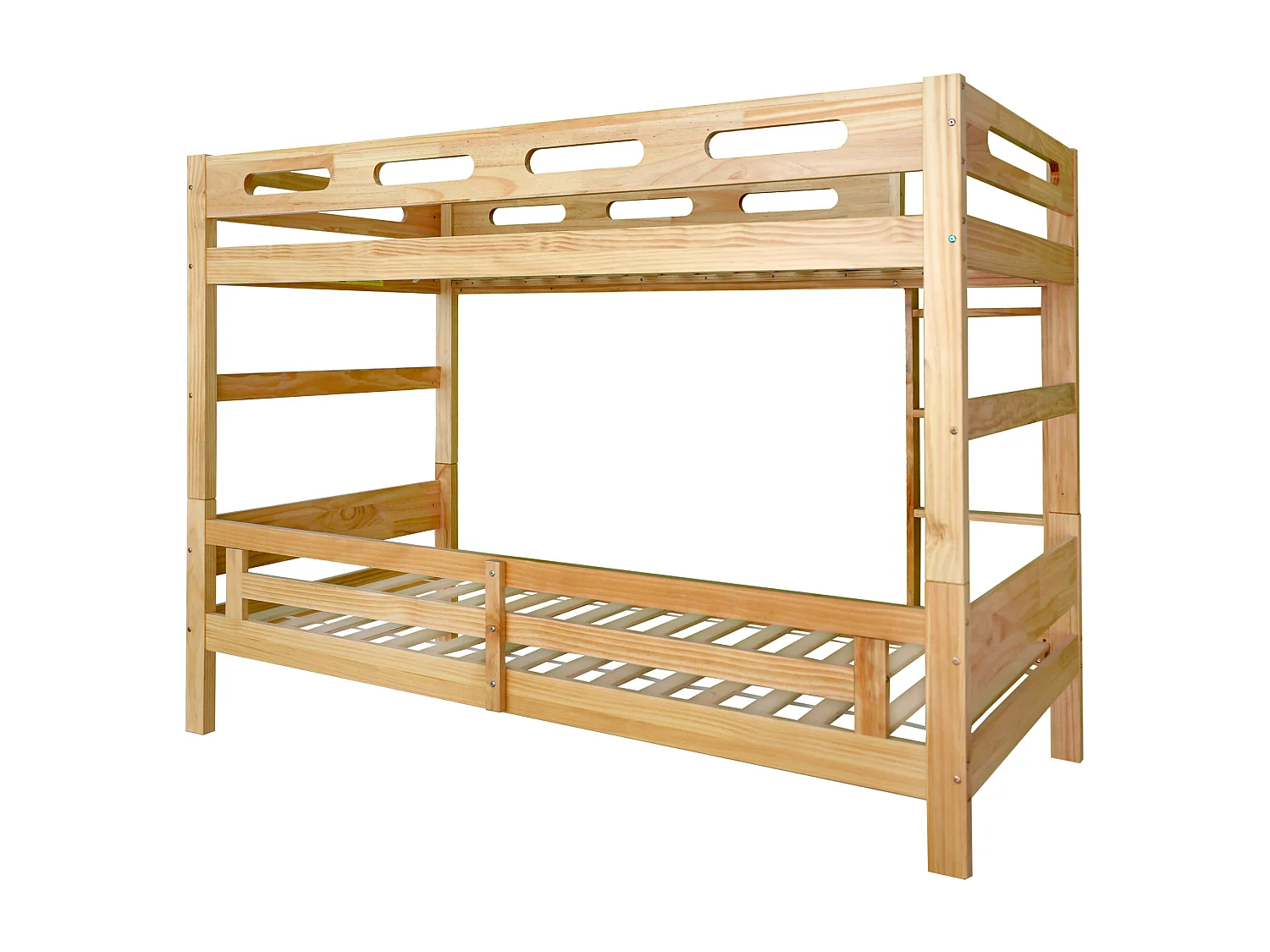 Letto a castello 90x200 cm - Pino - senza materasso - finitura naturale