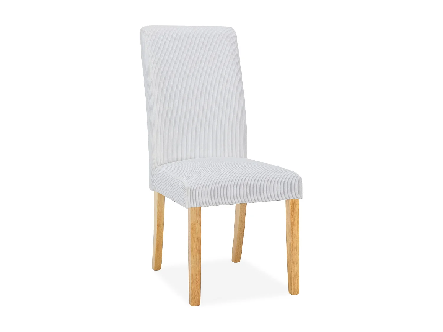 Lot de 2 chaises Rosie velours côtelé Blanc