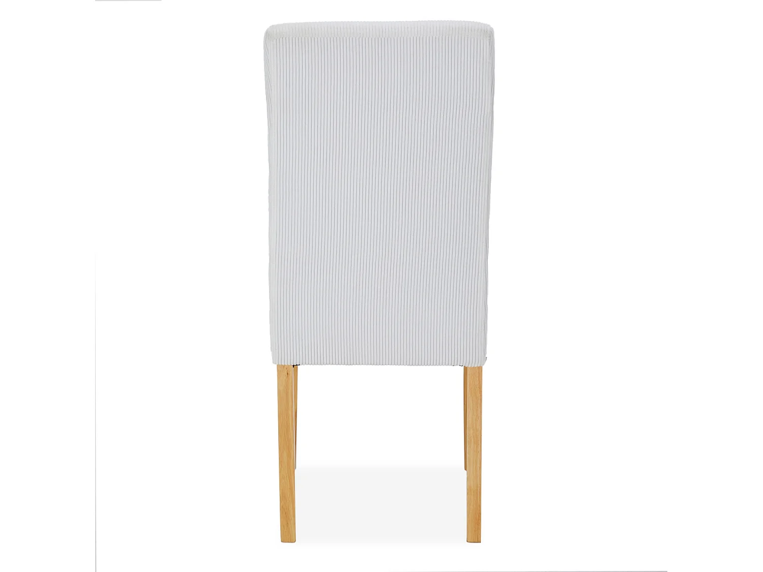 Lot de 2 chaises Rosie velours côtelé Blanc