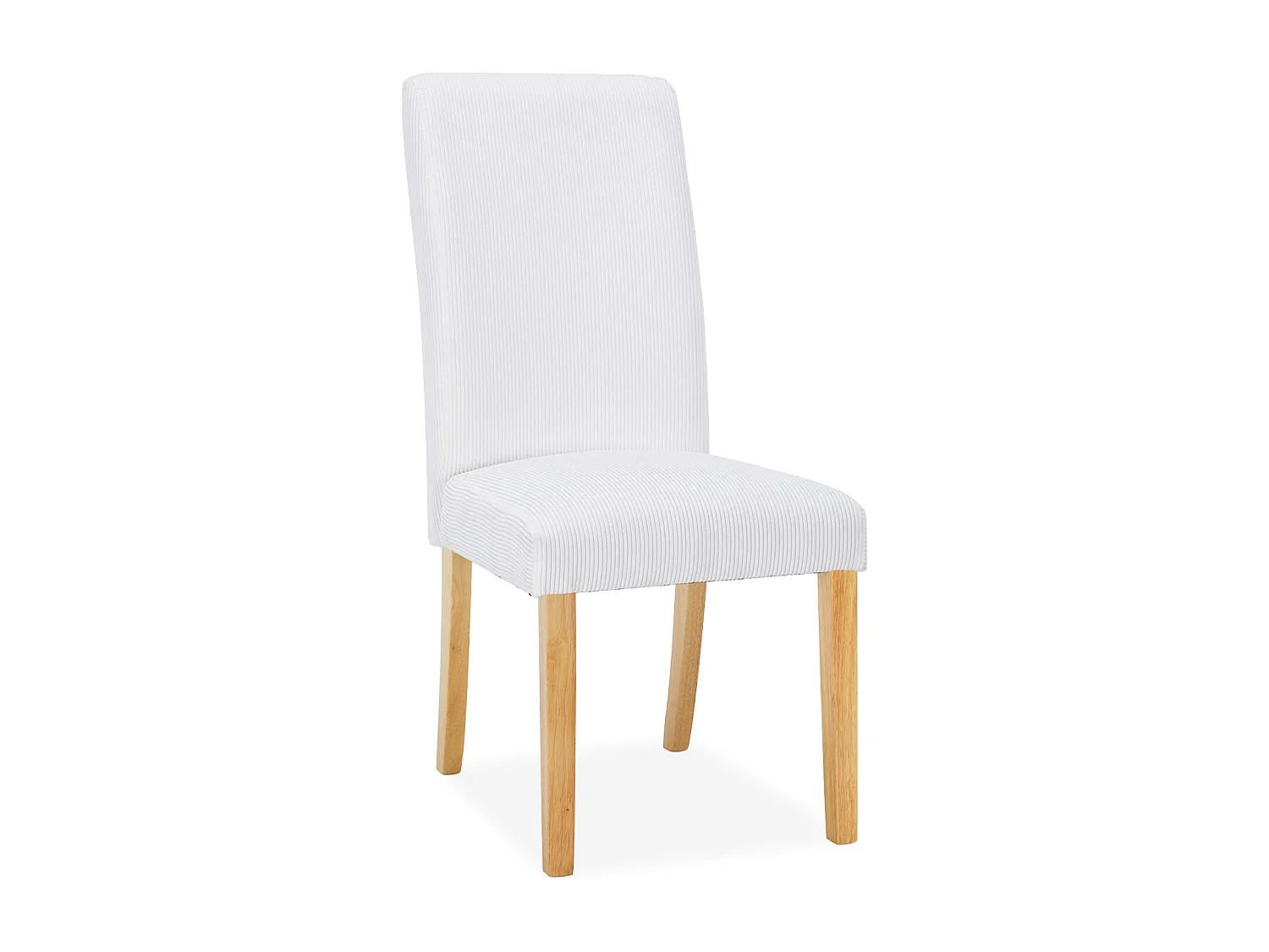 Lot de 2 chaises Rosie velours côtelé Blanc