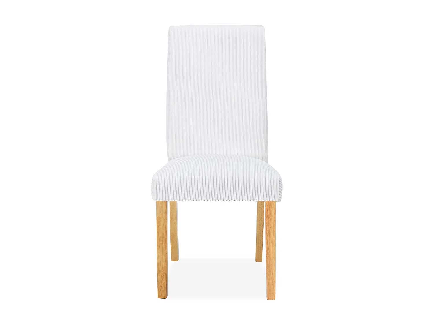 Lot de 2 chaises Rosie velours côtelé Blanc