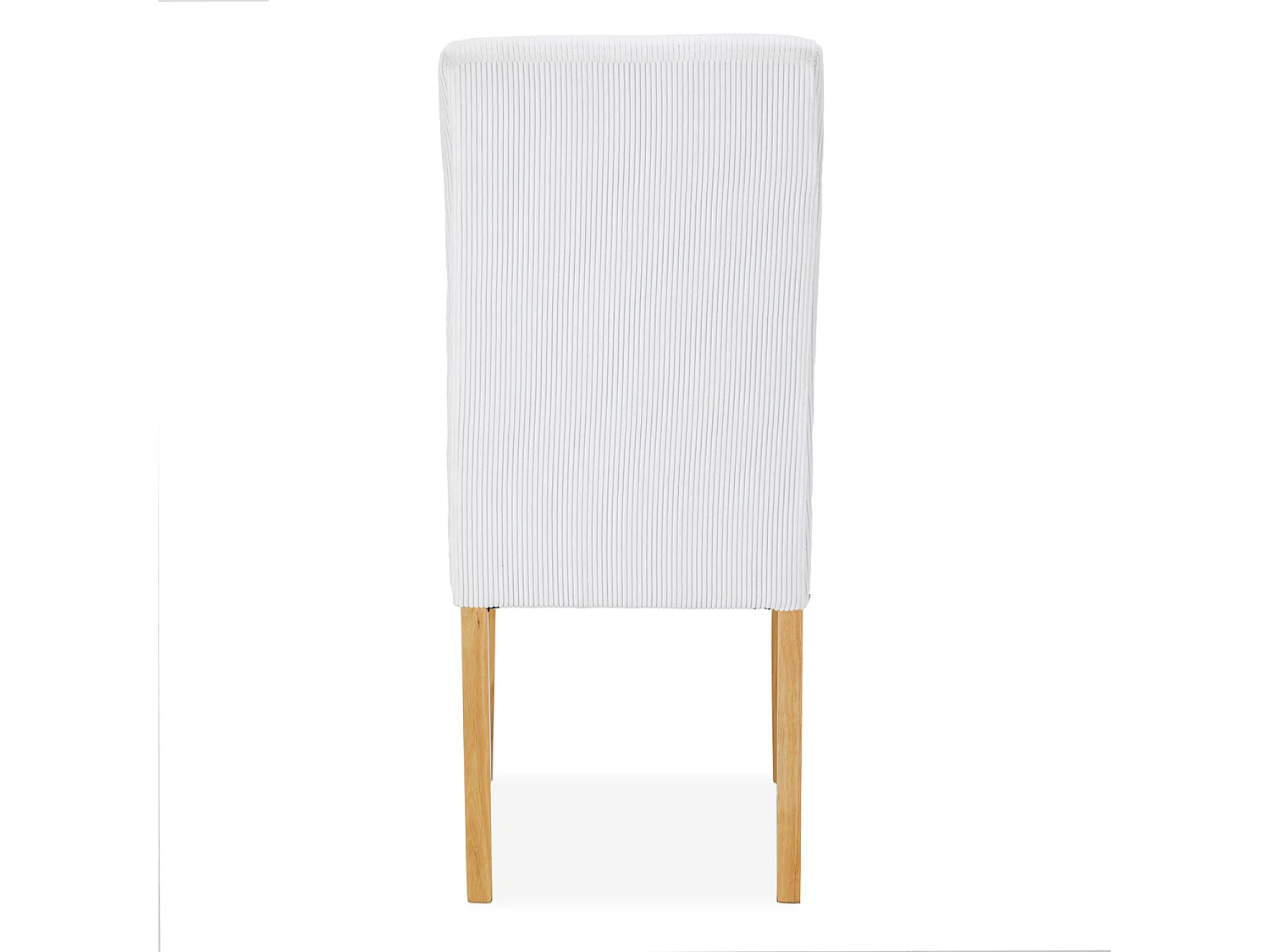 Lot de 2 chaises Rosie velours côtelé Blanc