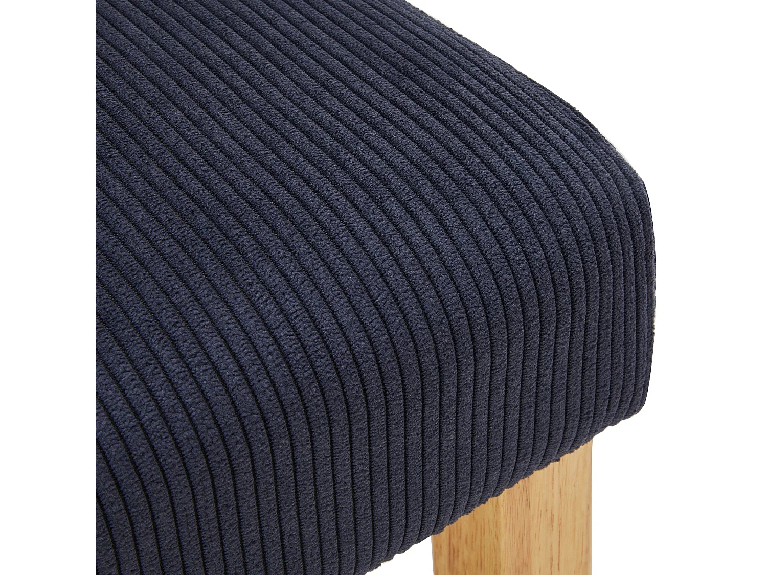 Lot de 2 chaises Rosie velours côtelé Noir