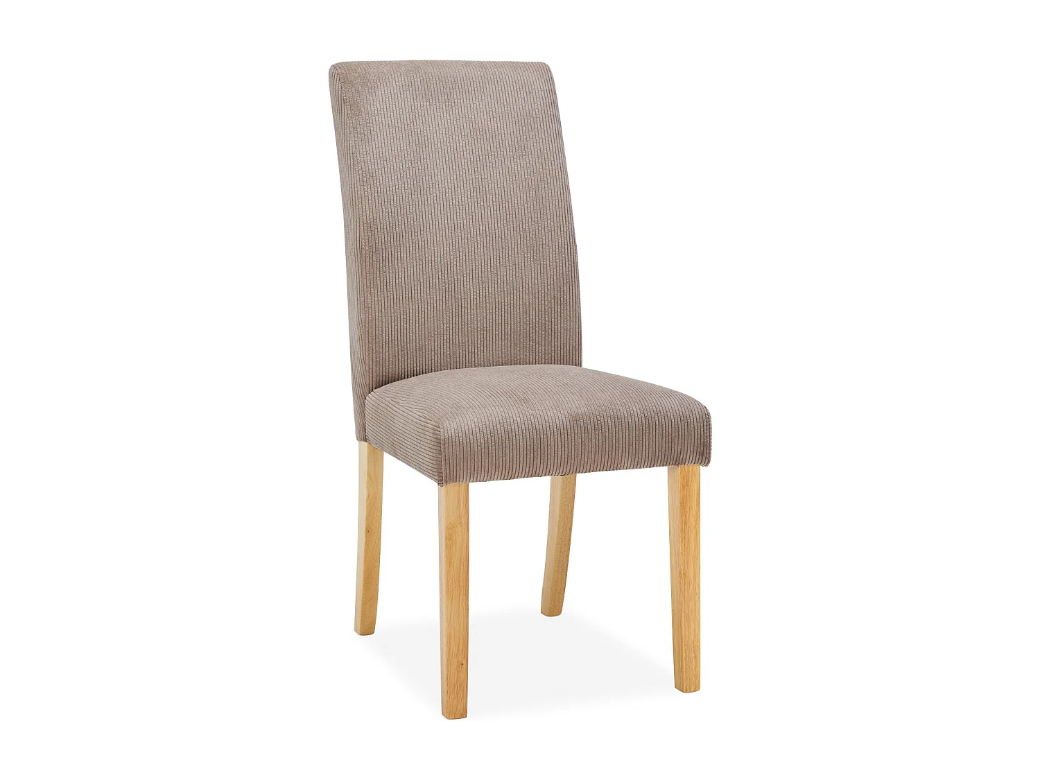 Lot de 6 chaises Rosie velours côtelé Taupe