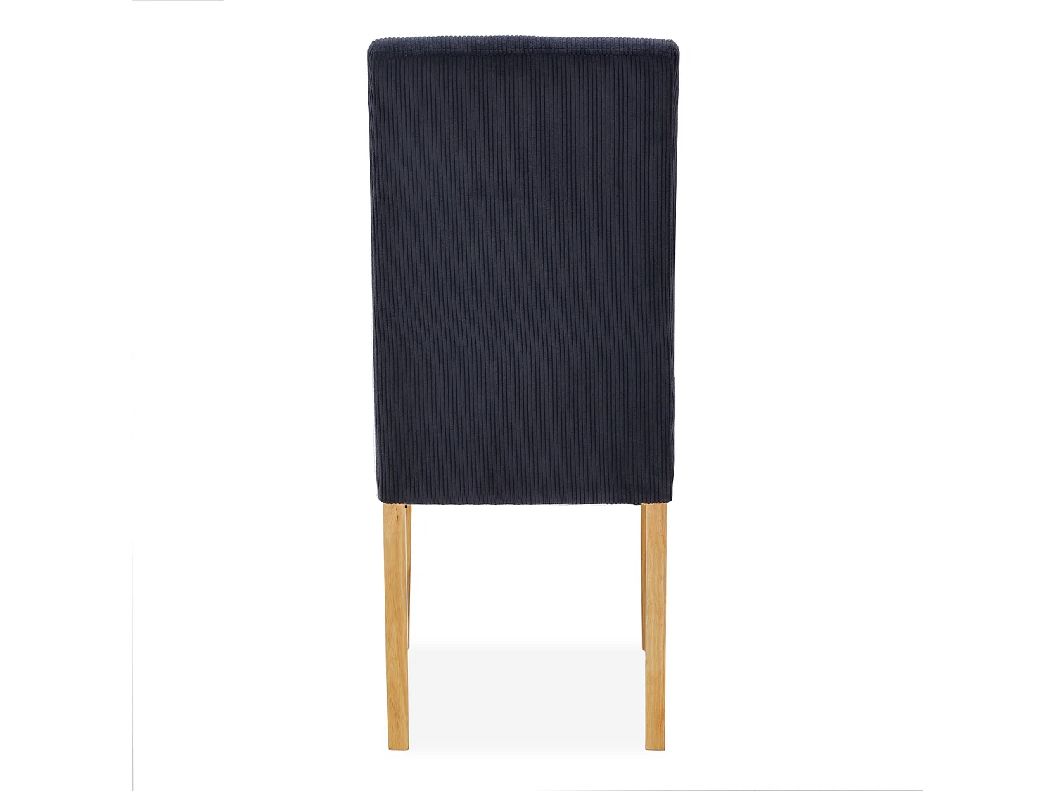 Lot de 6 chaises Rosie velours côtelé Noir