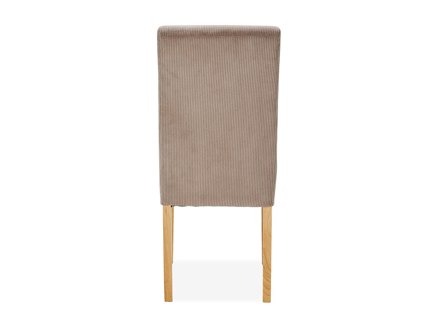Lot de 4 chaises Rosie velours côtelé Taupe