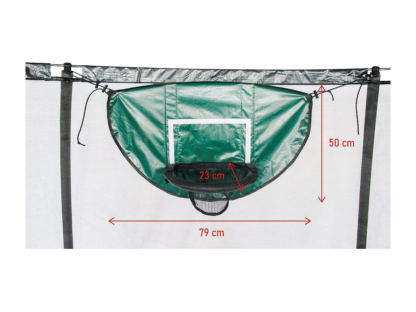 Panier de basket universel pour trampoline "Loopy" - Vert