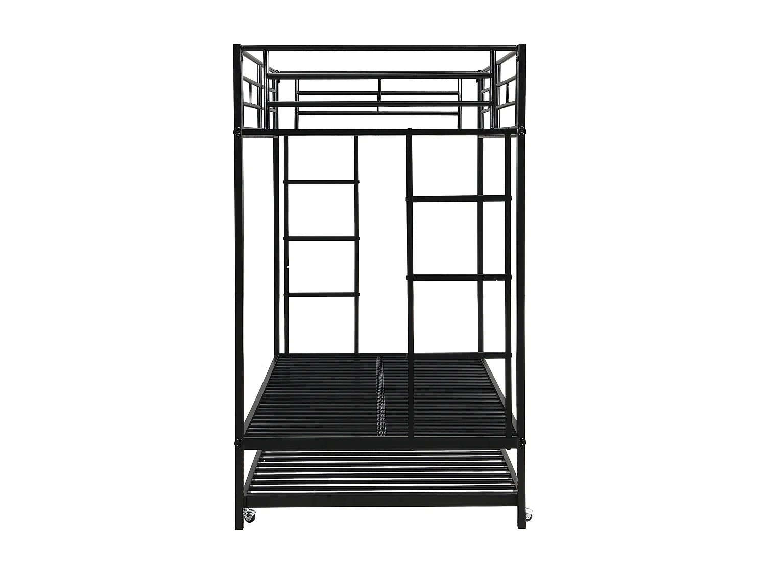 Etagenbett 90 x 200 cm – Metall – schwarz